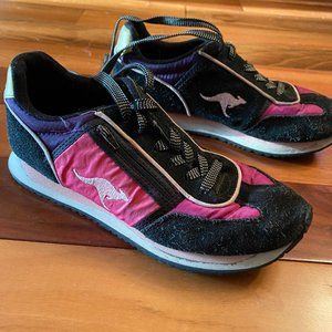 Pink, Purple and Black KangaROOS Sneakers- Women's Size 7